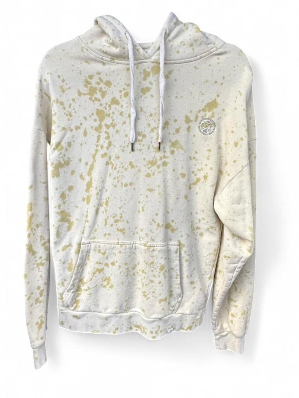 Sand Cloud Organic Cotton Splatter Paint Pullover Hoodie Kangaro Pocket Size Lar